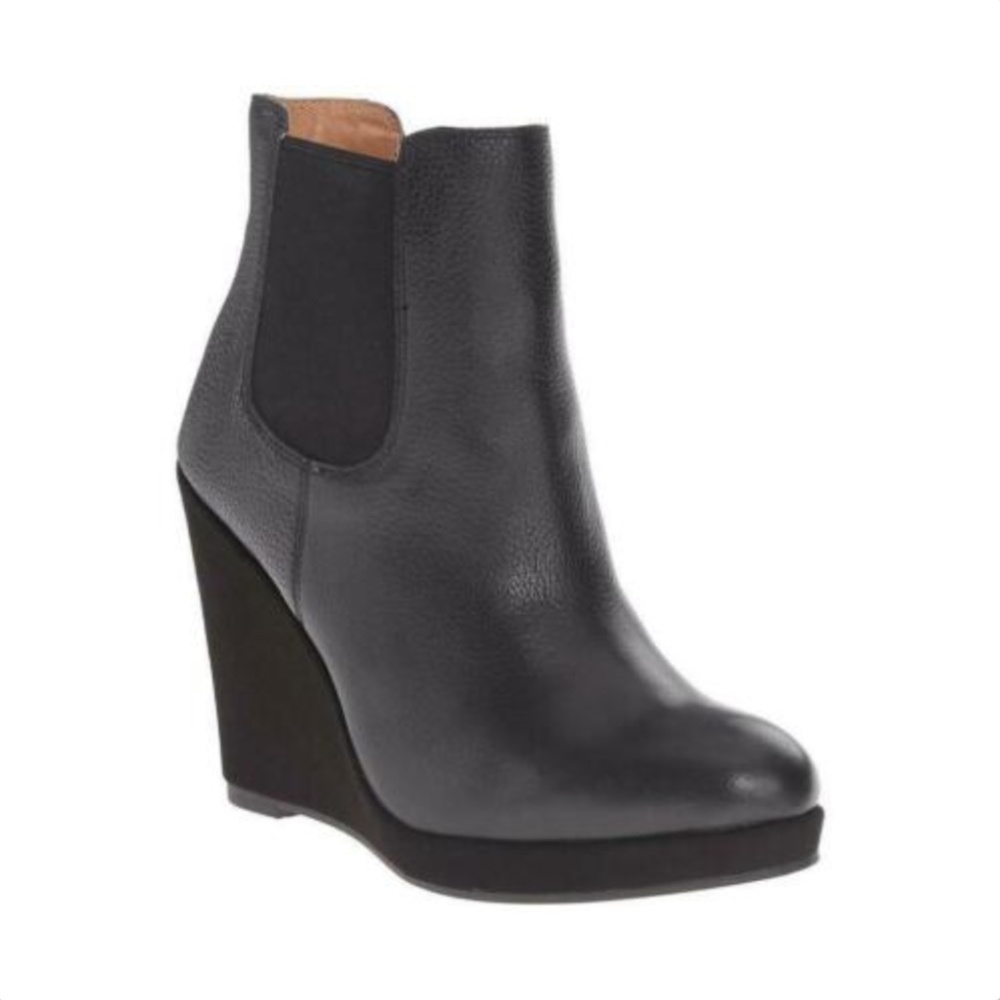 CORSO COMO Black Leather Coast Ankle Boots